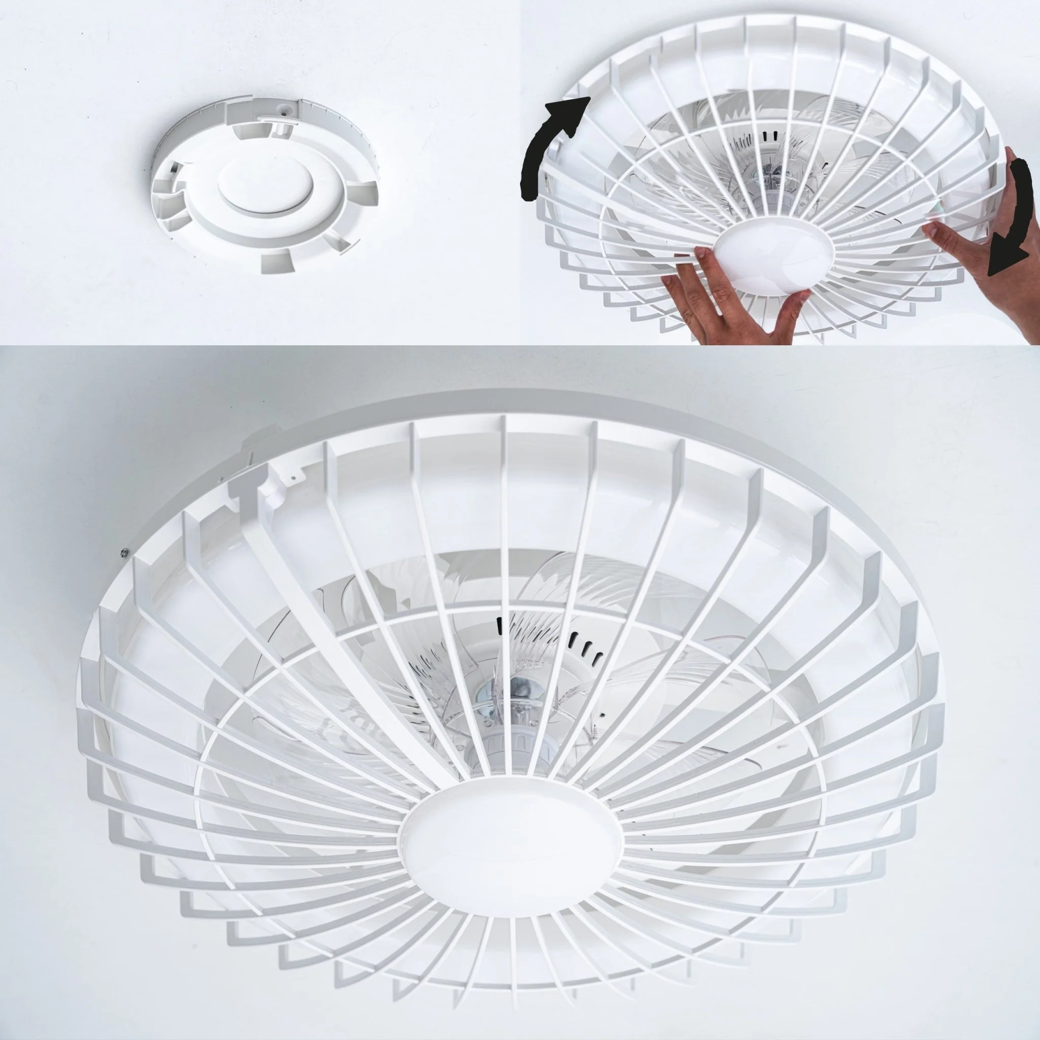 LED's Light Plafondlamp met LED verlichting en ventilator - Dimbaar en instelbare kleurtemperatuur – Incl. afstandsbediening - Image 8