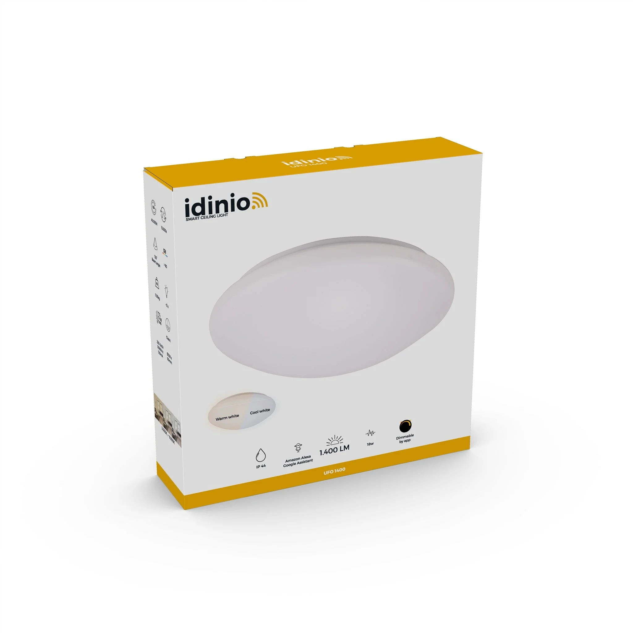 Smart LED Plafondlamp 33 cm - Dimbaar met App - Warm en koud wit licht - Image 7