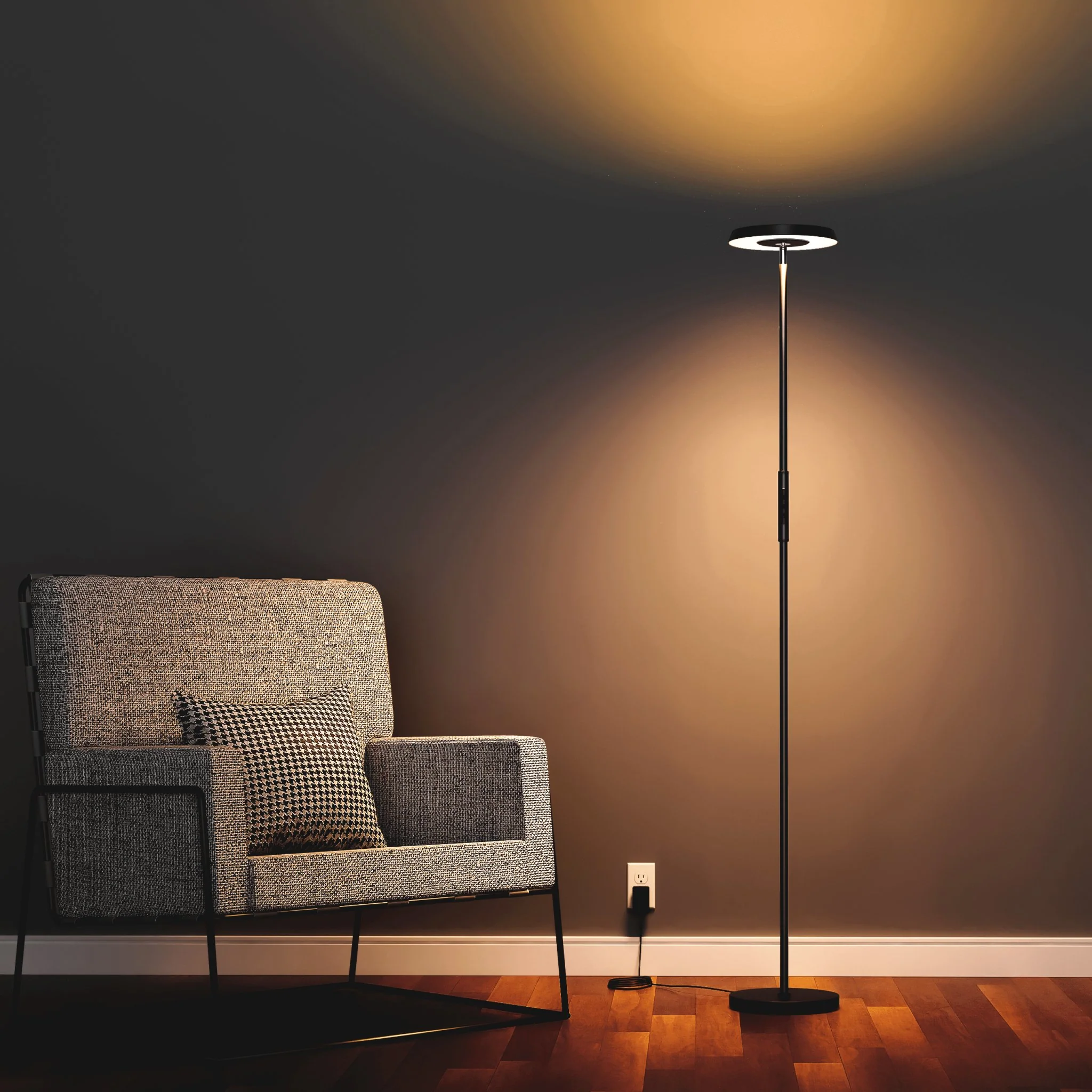 Ambient LED Vloerlamp - White & Color - Schijnt naar beneden en boven - Bedienbaar met App - Image 3
