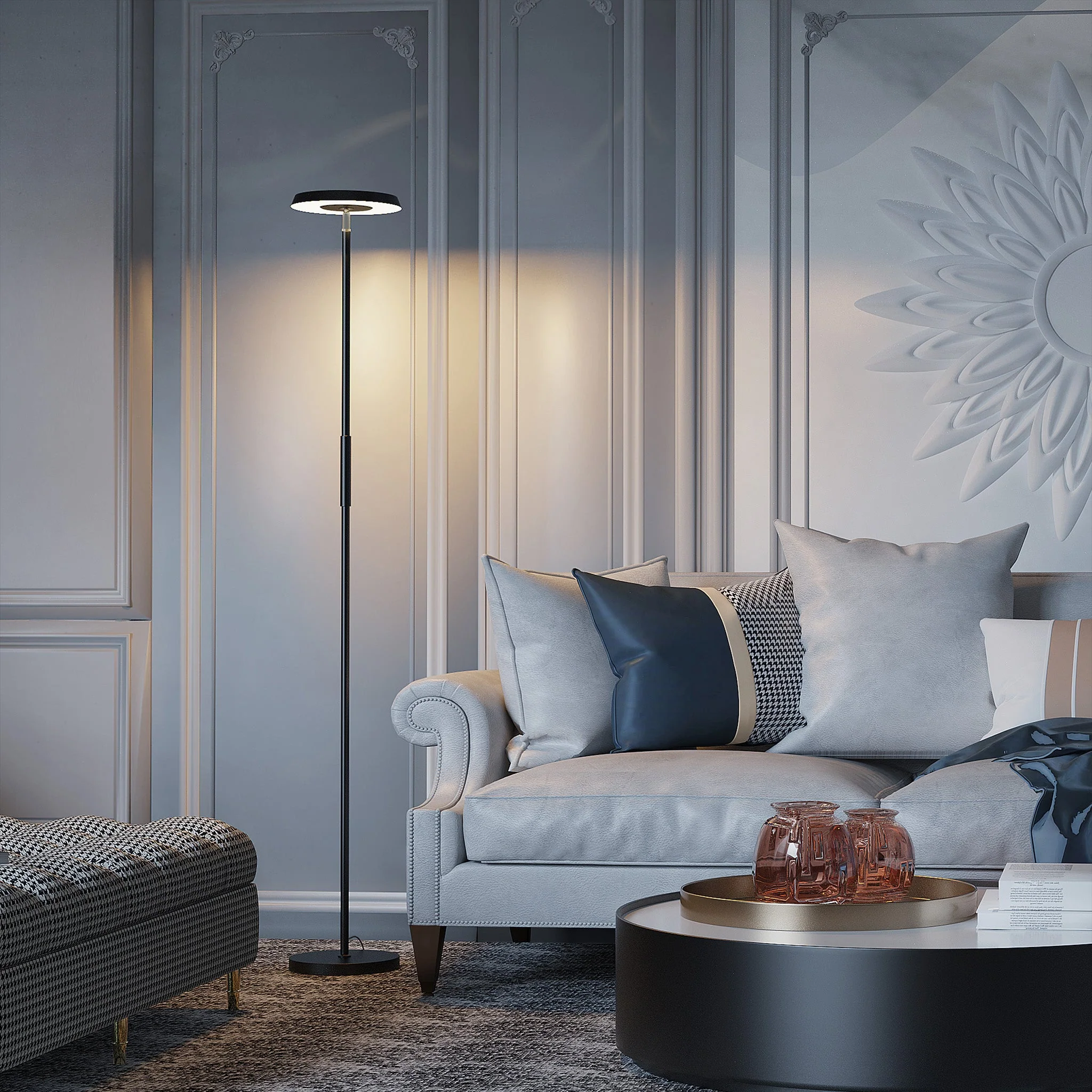 Ambient LED Vloerlamp - White & Color - Schijnt naar beneden en boven - Bedienbaar met App - Image 4