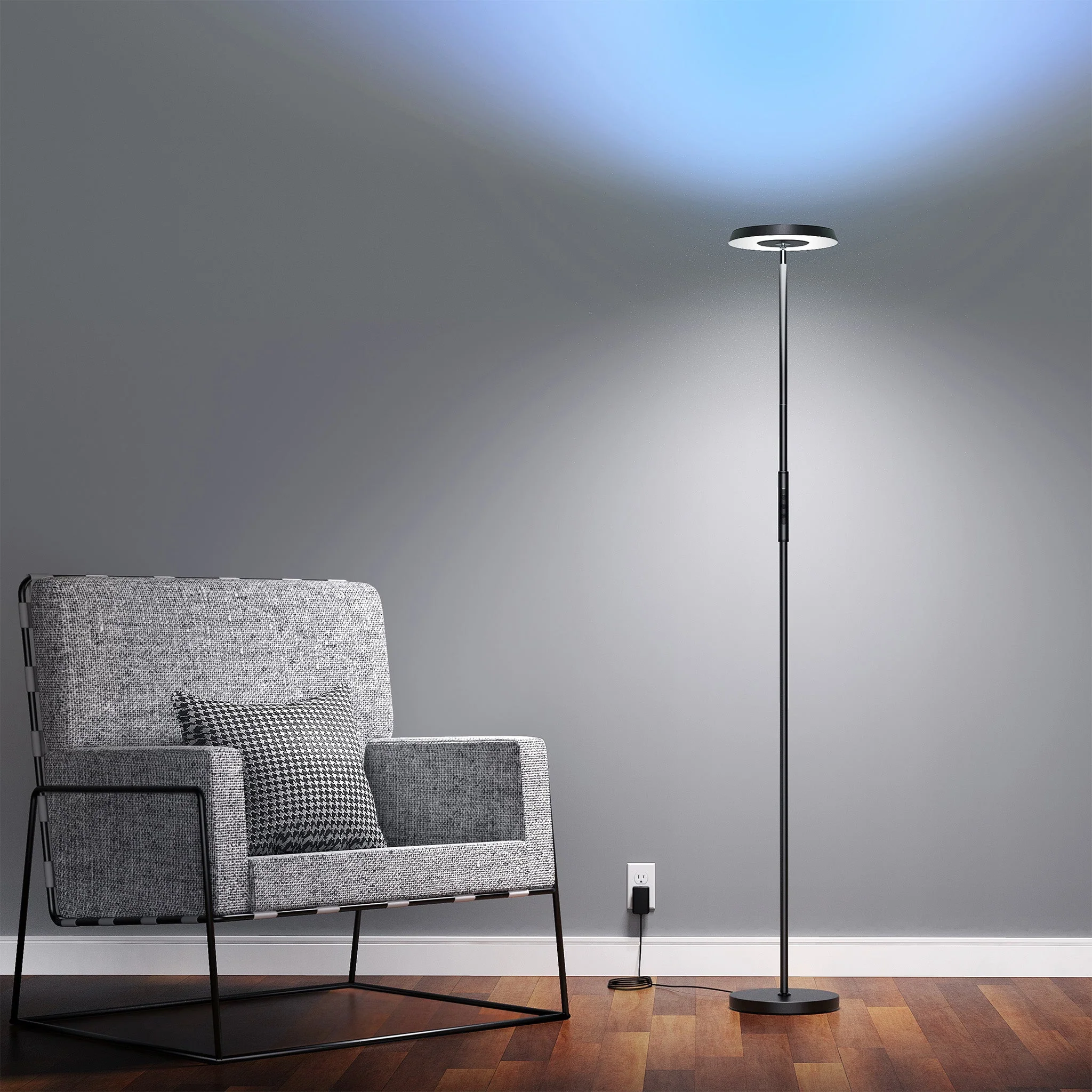 Ambient LED Vloerlamp - White & Color - Schijnt naar beneden en boven - Bedienbaar met App - Image 5