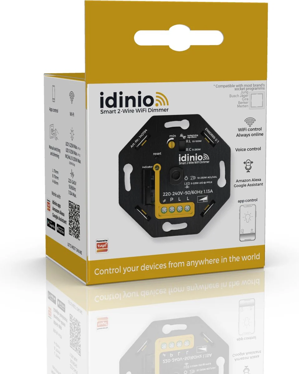 Smart WIFI dimmer met App - LED Dimmer - Fase afsnijding - Fase aansnijding - Image 7