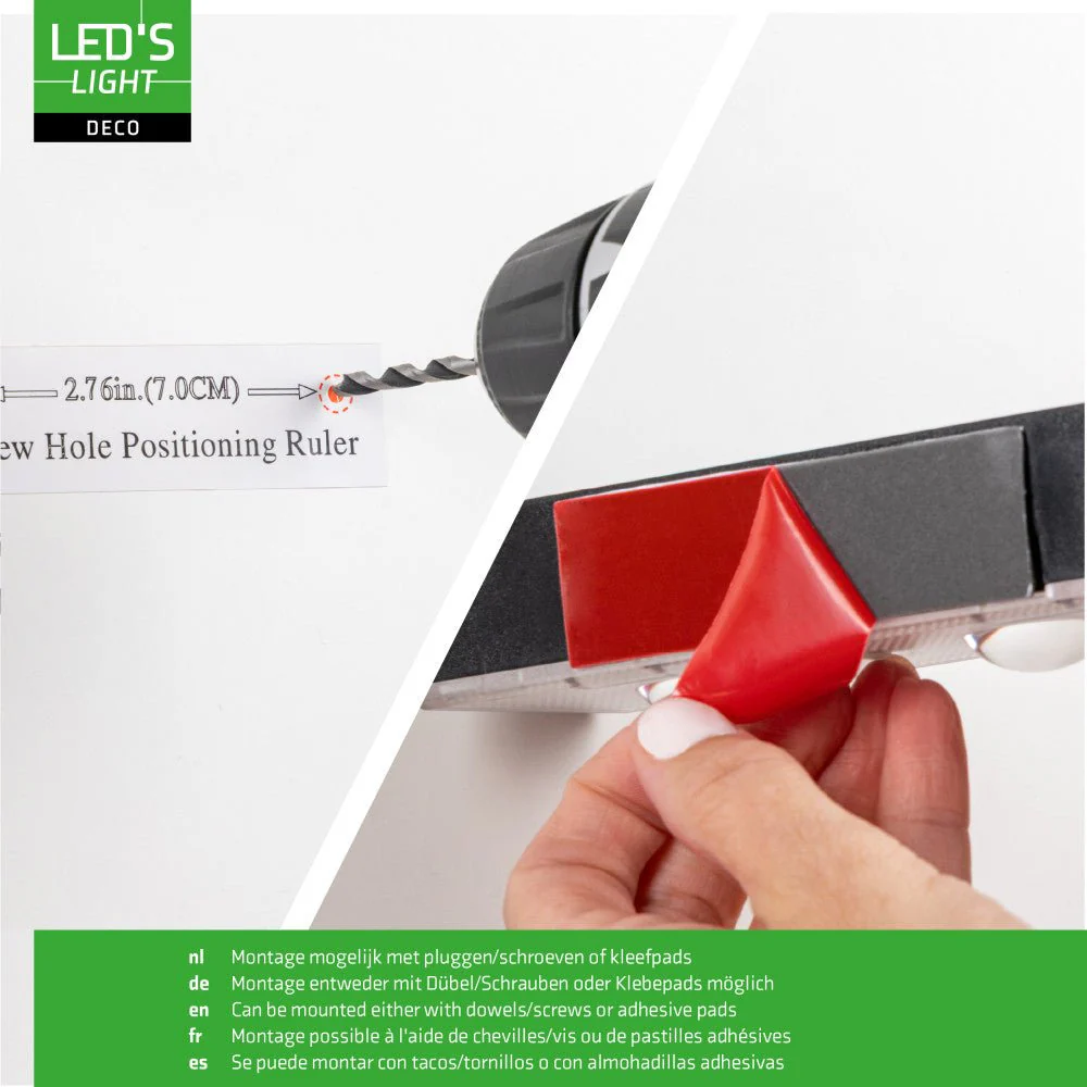 LED's Light Deco Solar Buitenlamp – Schuttingverlichting  – 2 stuks - Image 9