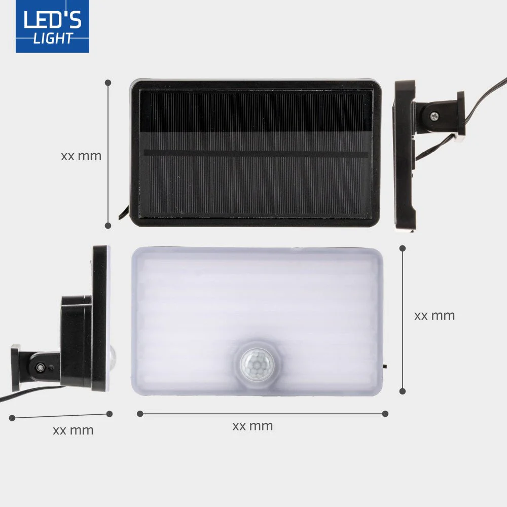 LED's Light Solar buitenlamp met sensor en zonnepaneel - 500lm 4000K - Zwart - IP65 - Image 5