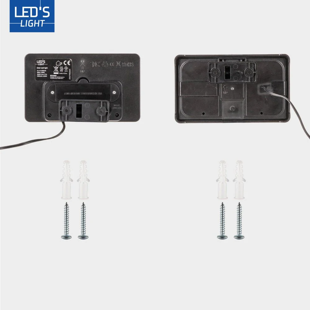 LED's Light Solar buitenlamp met sensor en zonnepaneel - 500lm 4000K - Zwart - IP65 - Image 6