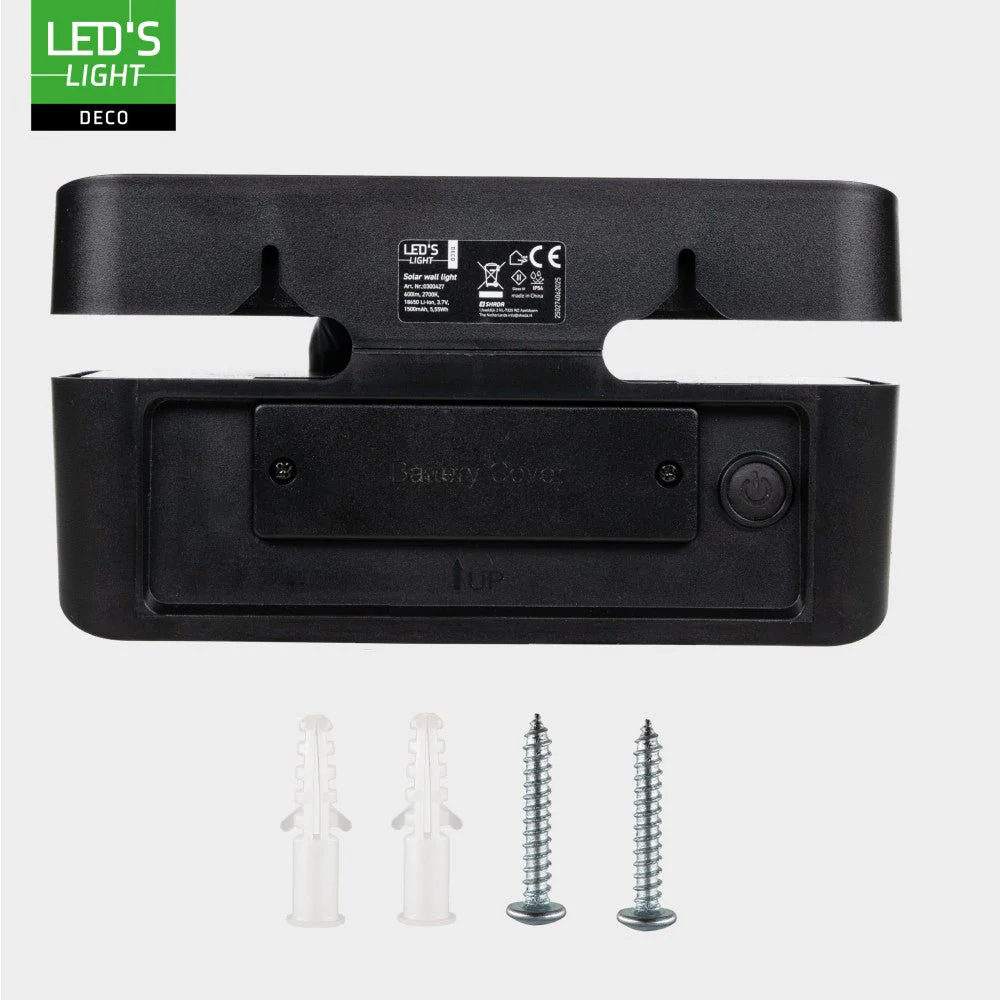 LED's Light Deco Solar buitenlamp - 600lm 2700K - Zwart - IP54 - Sensor - Image 5