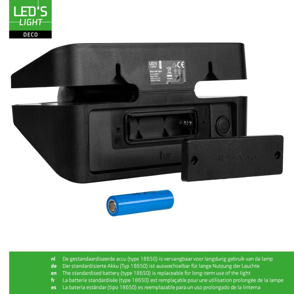 LED's Light Deco Solar buitenlamp - 600lm 2700K - Zwart - IP54 - Sensor - Image 7