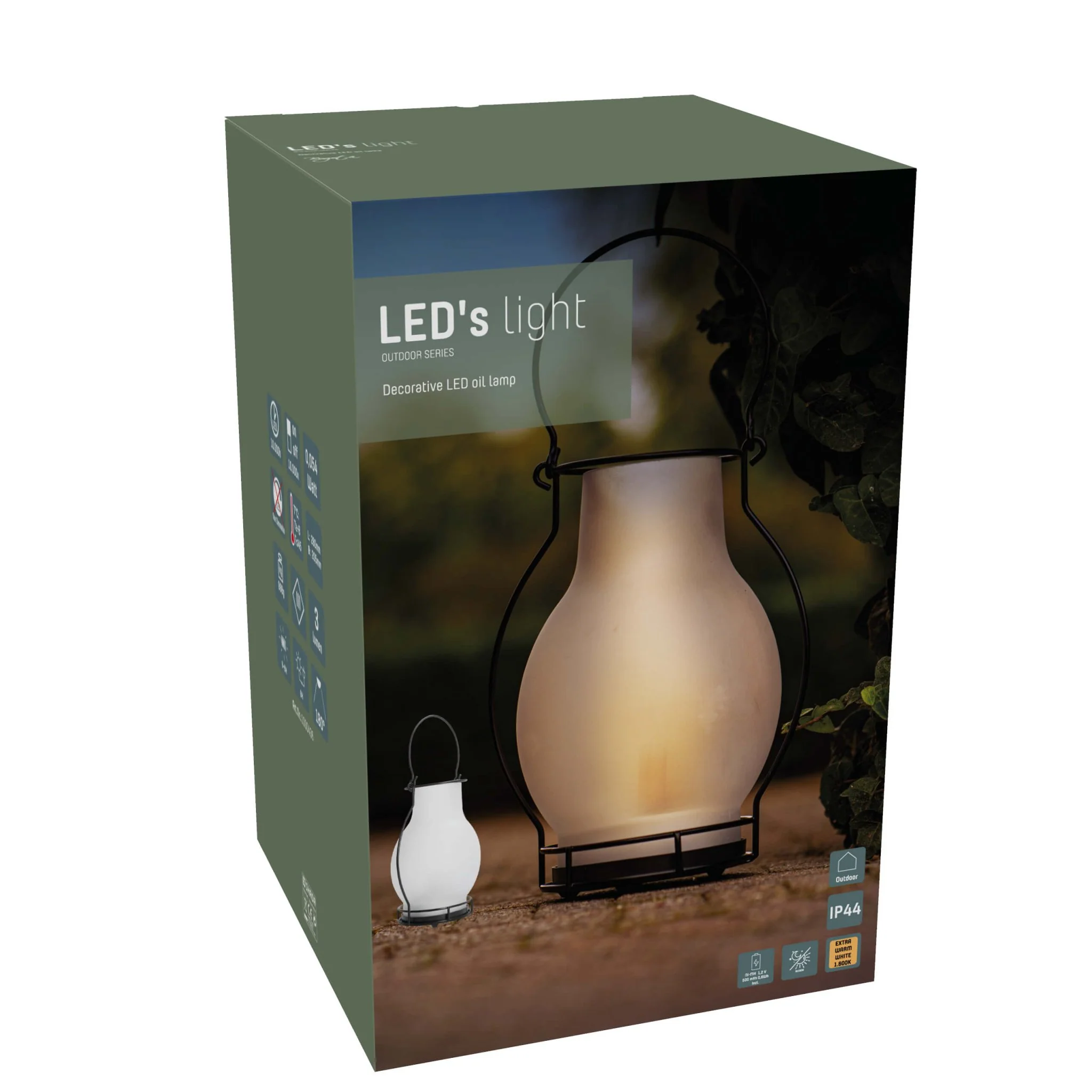Solar Olielamp op zonne-energie met sensor - Automatisch aan/uit - Draadloos - 28 cm - Image 10