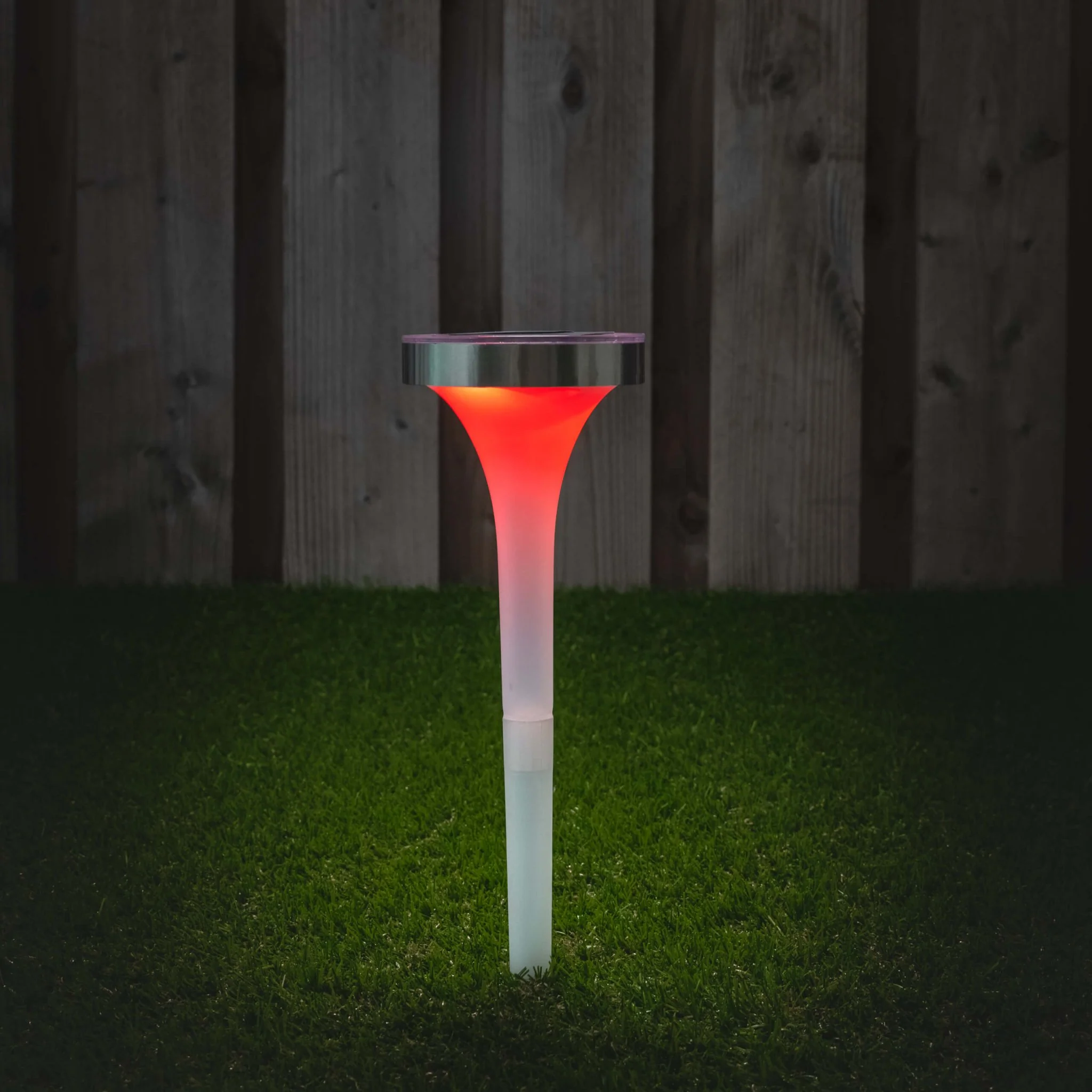 Solar LED Prikspot met sensor - Warm wit + RGB - Auto aan/uit - Tours - 32 cm - Image 4