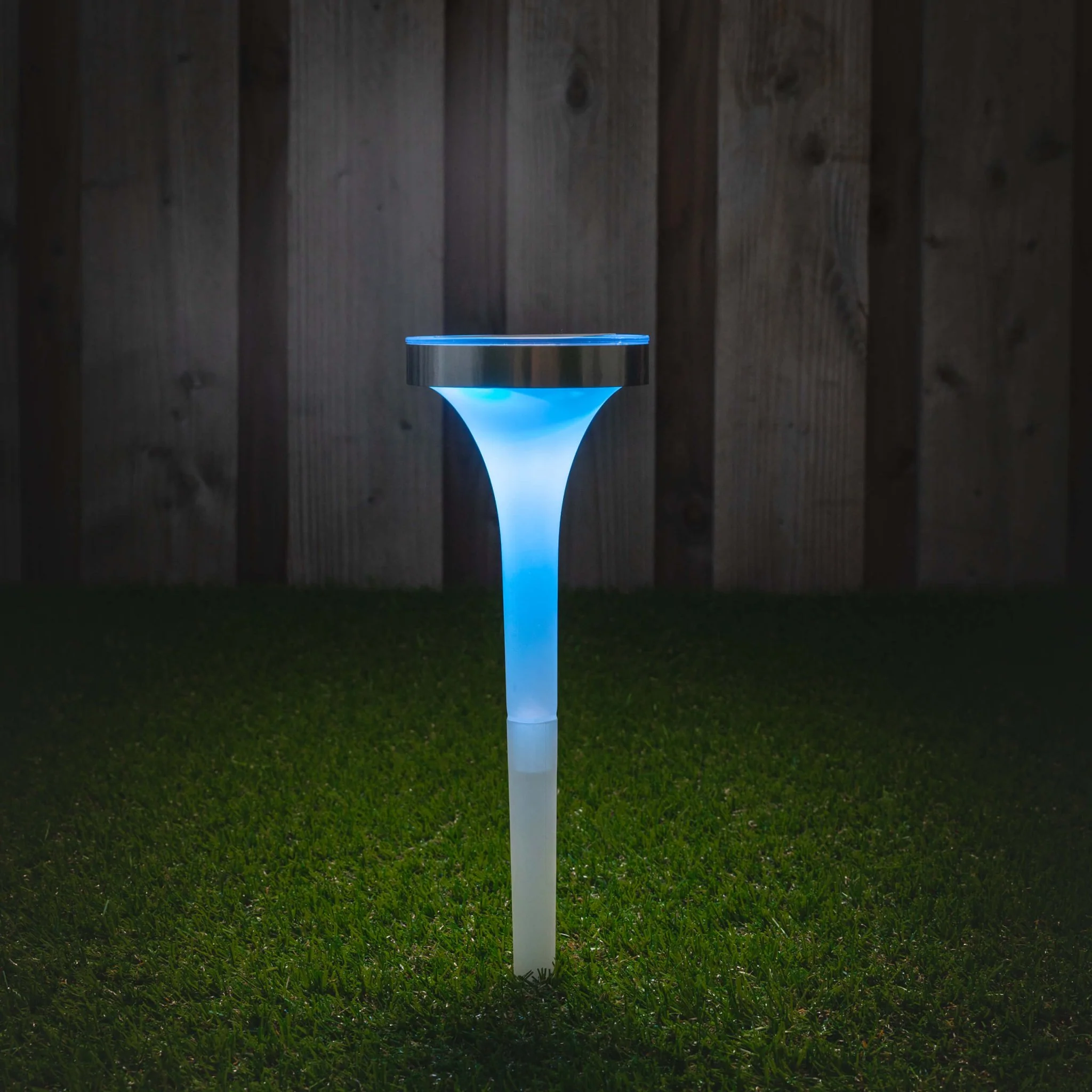 Solar LED Prikspot met sensor - Warm wit + RGB - Auto aan/uit - Tours - 32 cm - Image 6