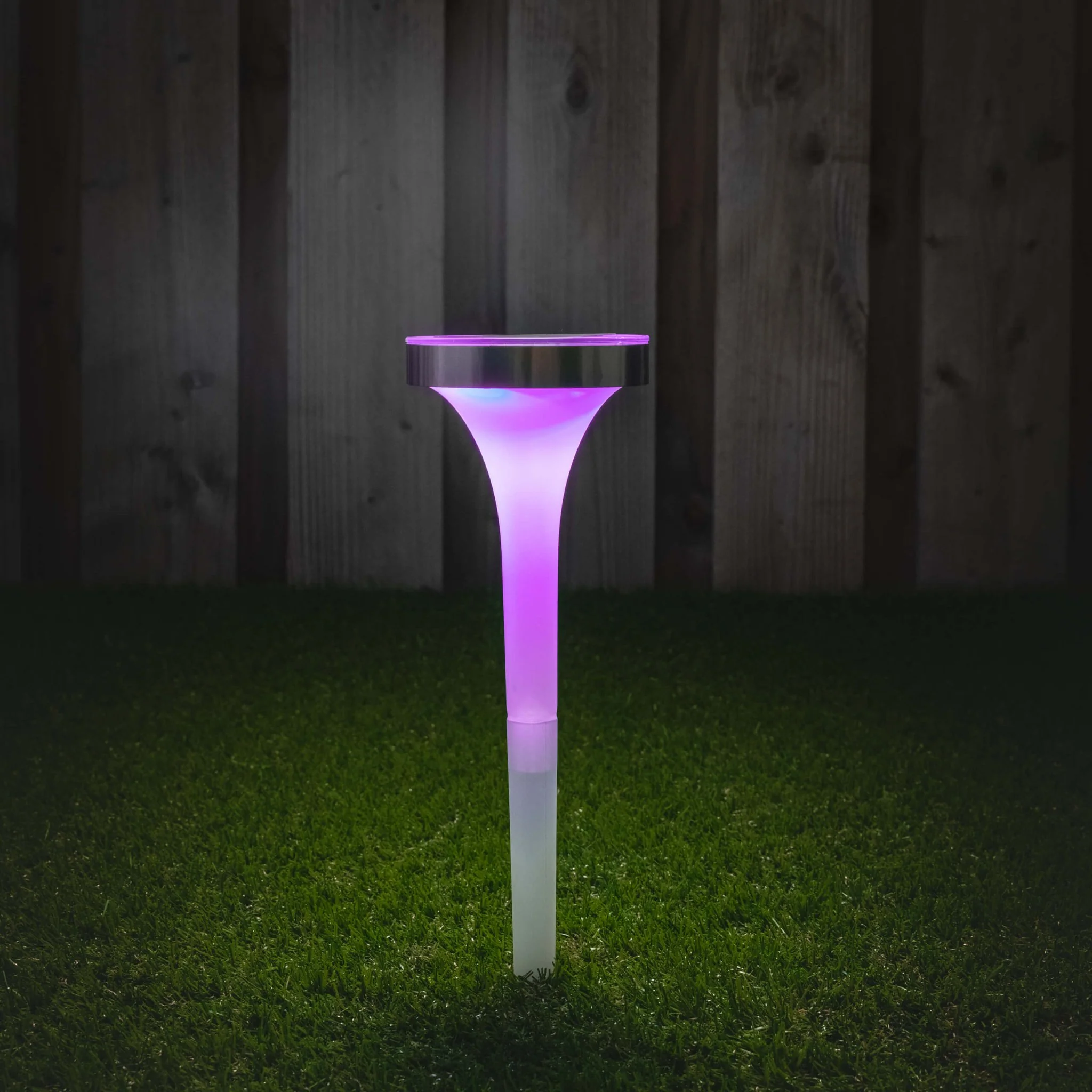 Solar LED Prikspot met sensor - Warm wit + RGB - Auto aan/uit - Tours - 32 cm - Image 7
