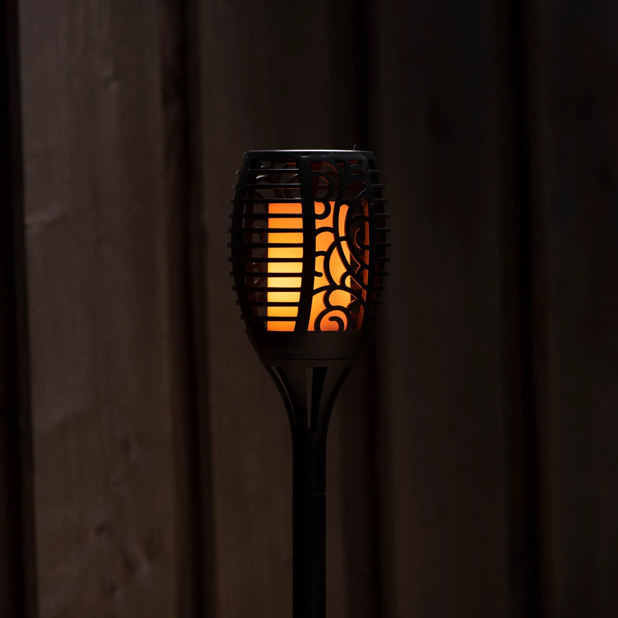 3in1 Solar Tuinlamp Fakkel met sensor - Priklamp, Wandlamp en tafellamp in 1 - 41 cm - Image 3