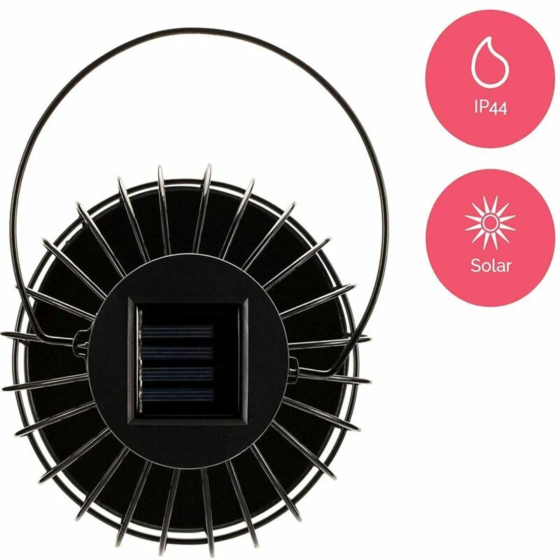 Solar LED Tafellampen op zonne-energie met sensor - Automatisch aan/uit - Zwart - Image 5