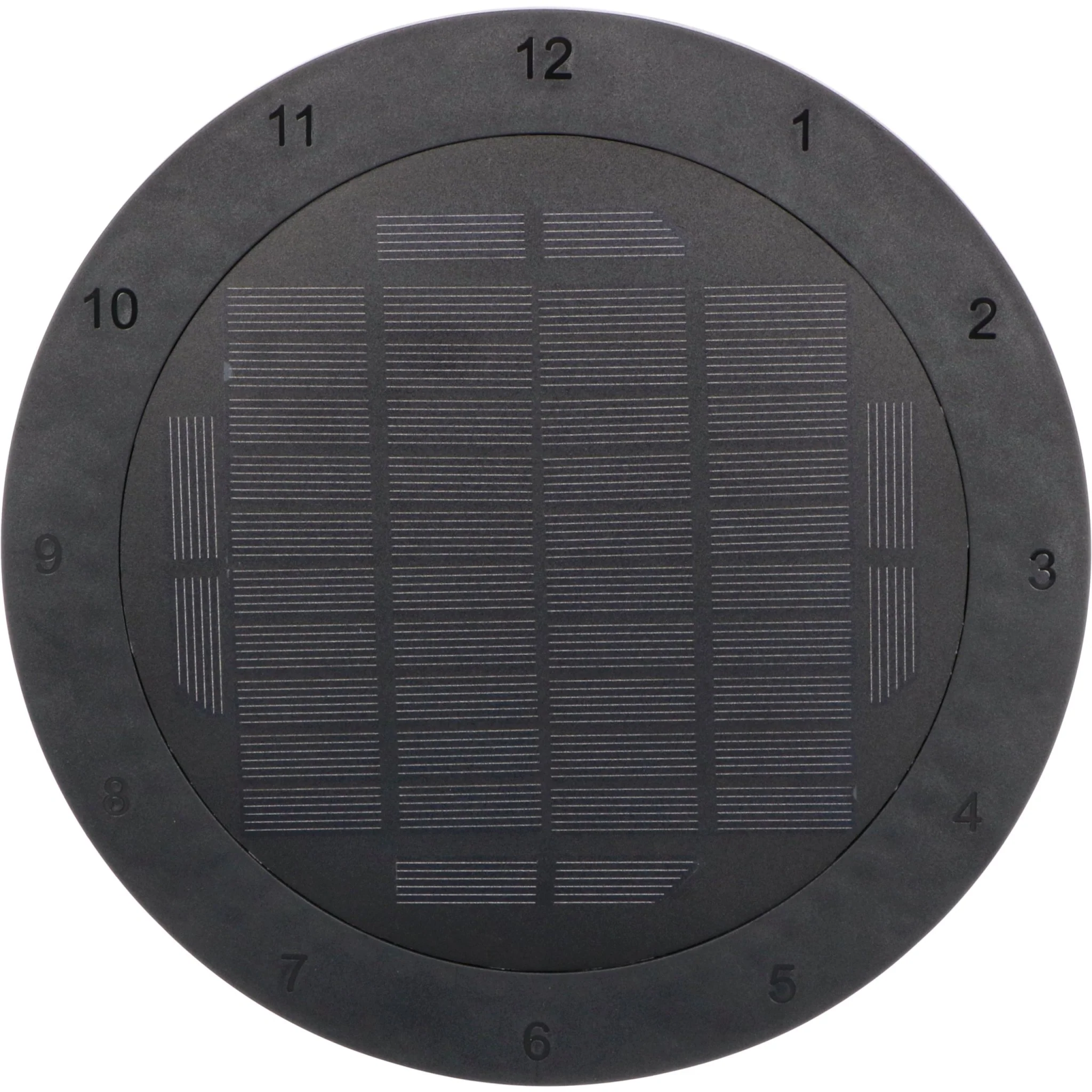 LED's Light Solar Wandklok voor Buiten - Draadloos op zonne-energie - Automatisch aan/uit - 22 cm - Image 10