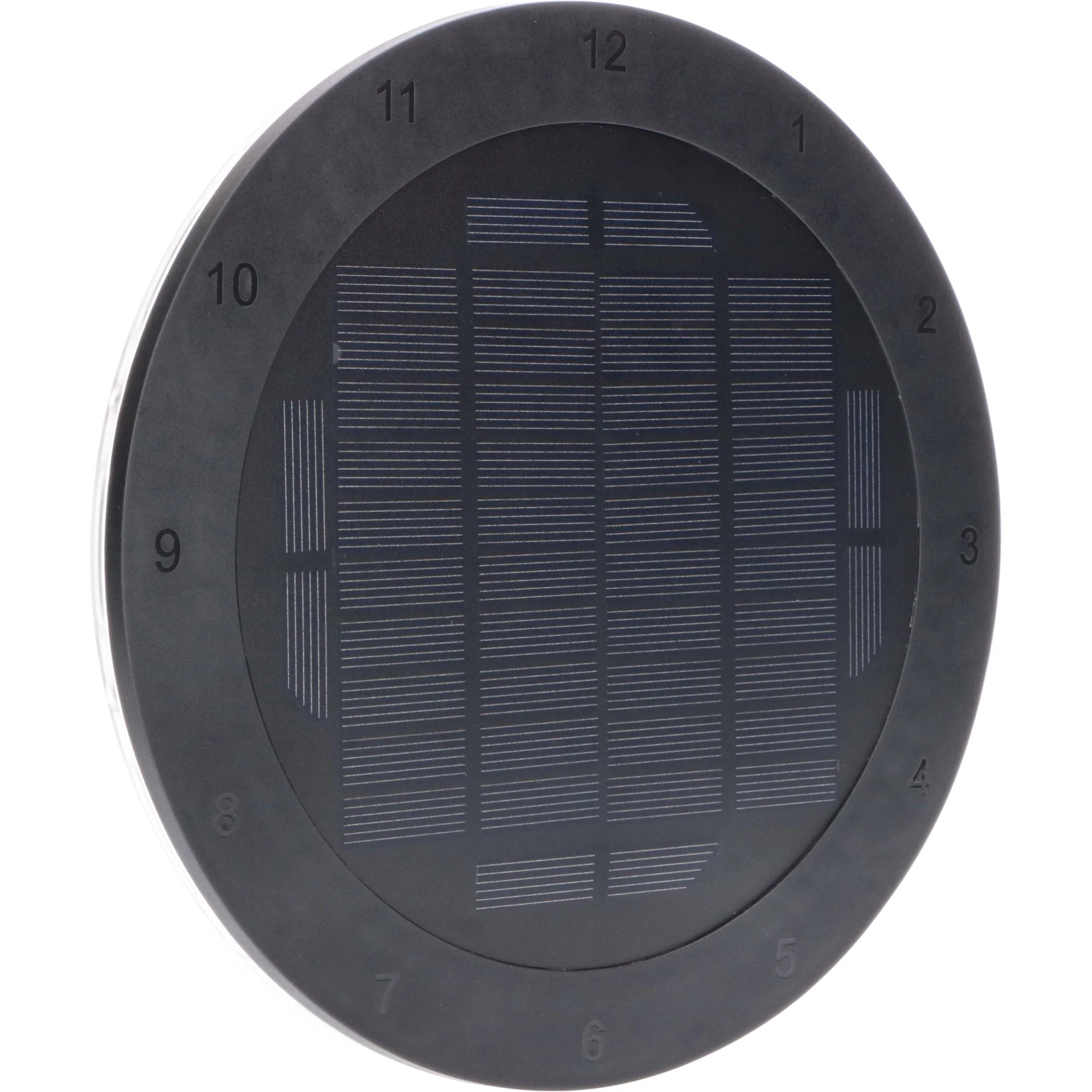 LED's Light Solar Wandklok voor Buiten - Draadloos op zonne-energie - Automatisch aan/uit - 22 cm - Image 11
