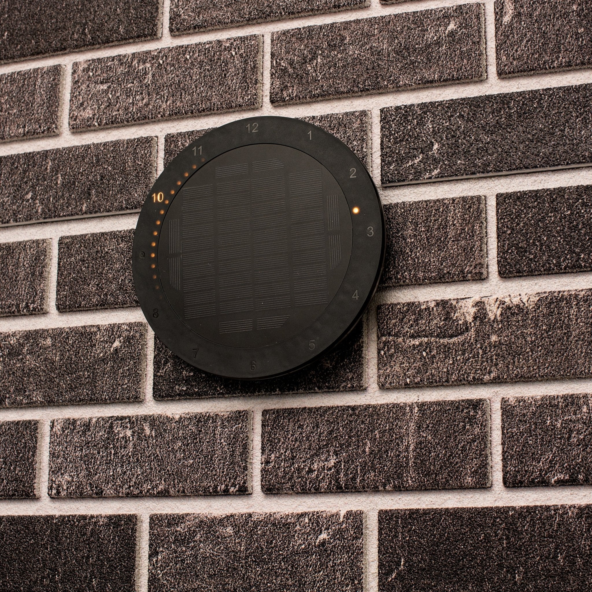 LED's Light Solar Wandklok voor Buiten - Draadloos op zonne-energie - Automatisch aan/uit - 22 cm - Image 16
