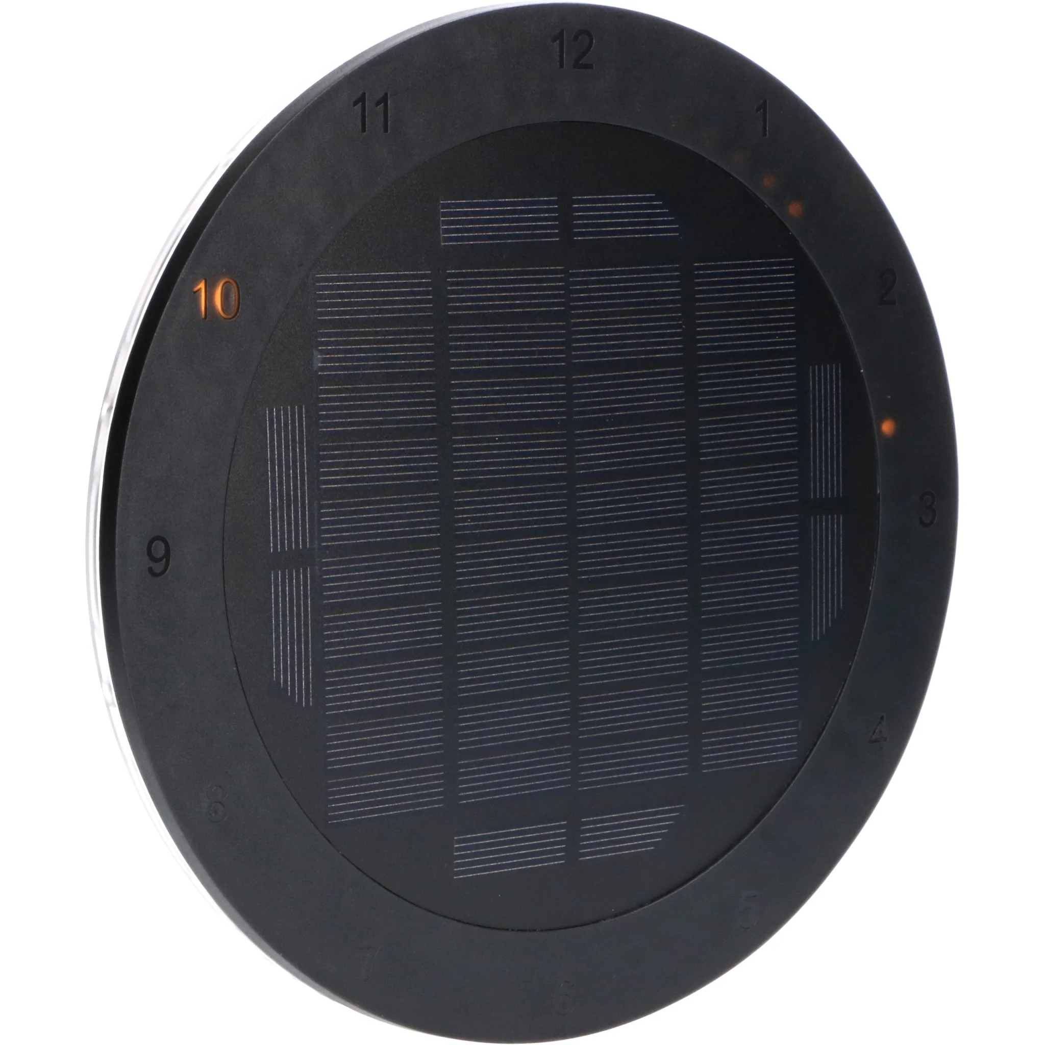 LED's Light Solar Wandklok voor Buiten - Draadloos op zonne-energie - Automatisch aan/uit - 22 cm - Image 8