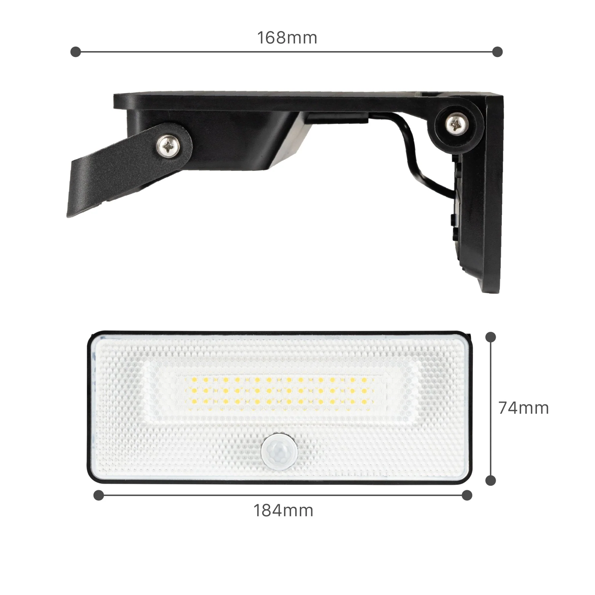Slim Solar LED Buitenlamp 1600 lm met sensor - Bewegingssensor en nachtsensor - Draadloos - Zwart - Image 12