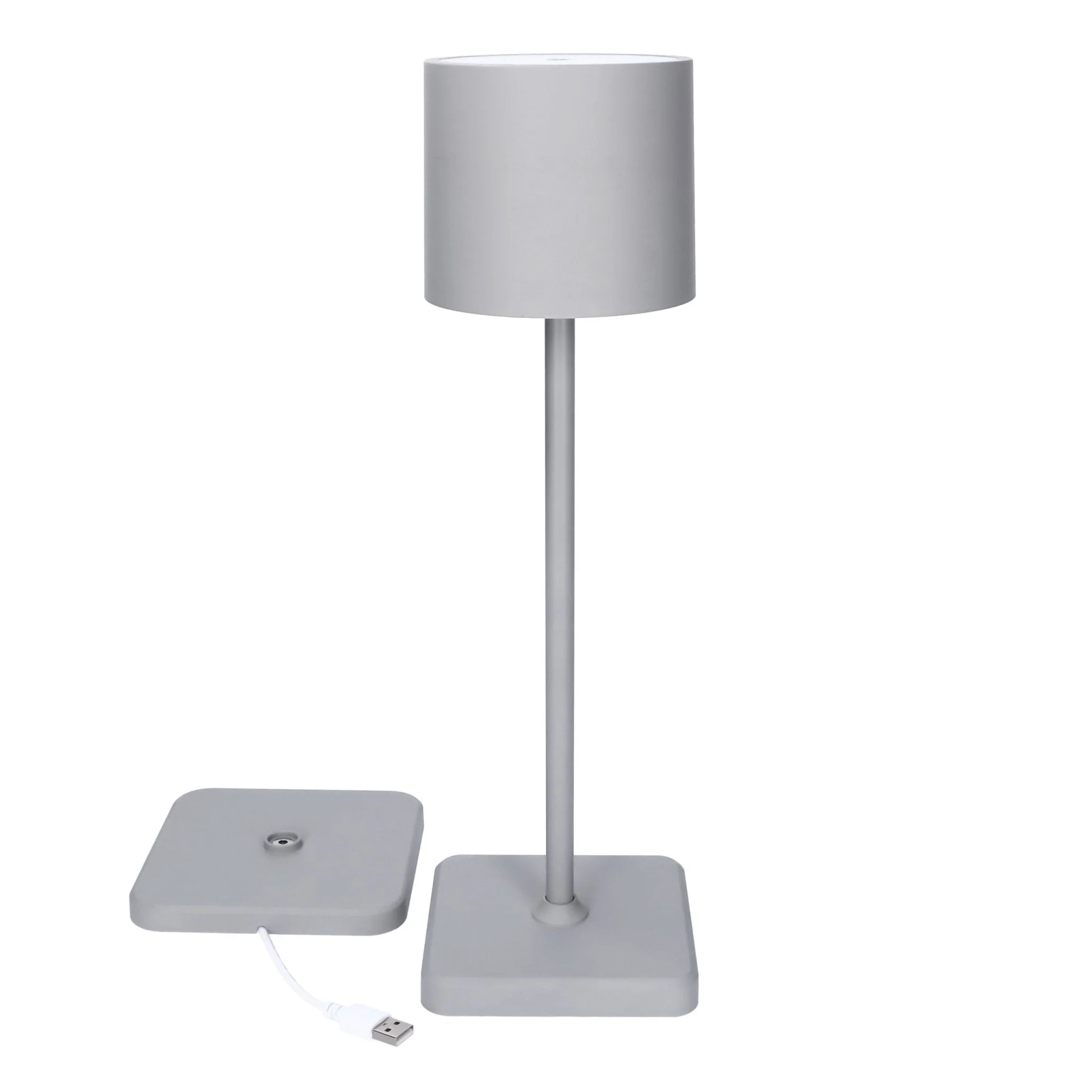 TouchDim Oplaadbare LED Tafellamp - Dimbaar via aanraking - Binnen en buiten - Grijs (kopie) - Image 10