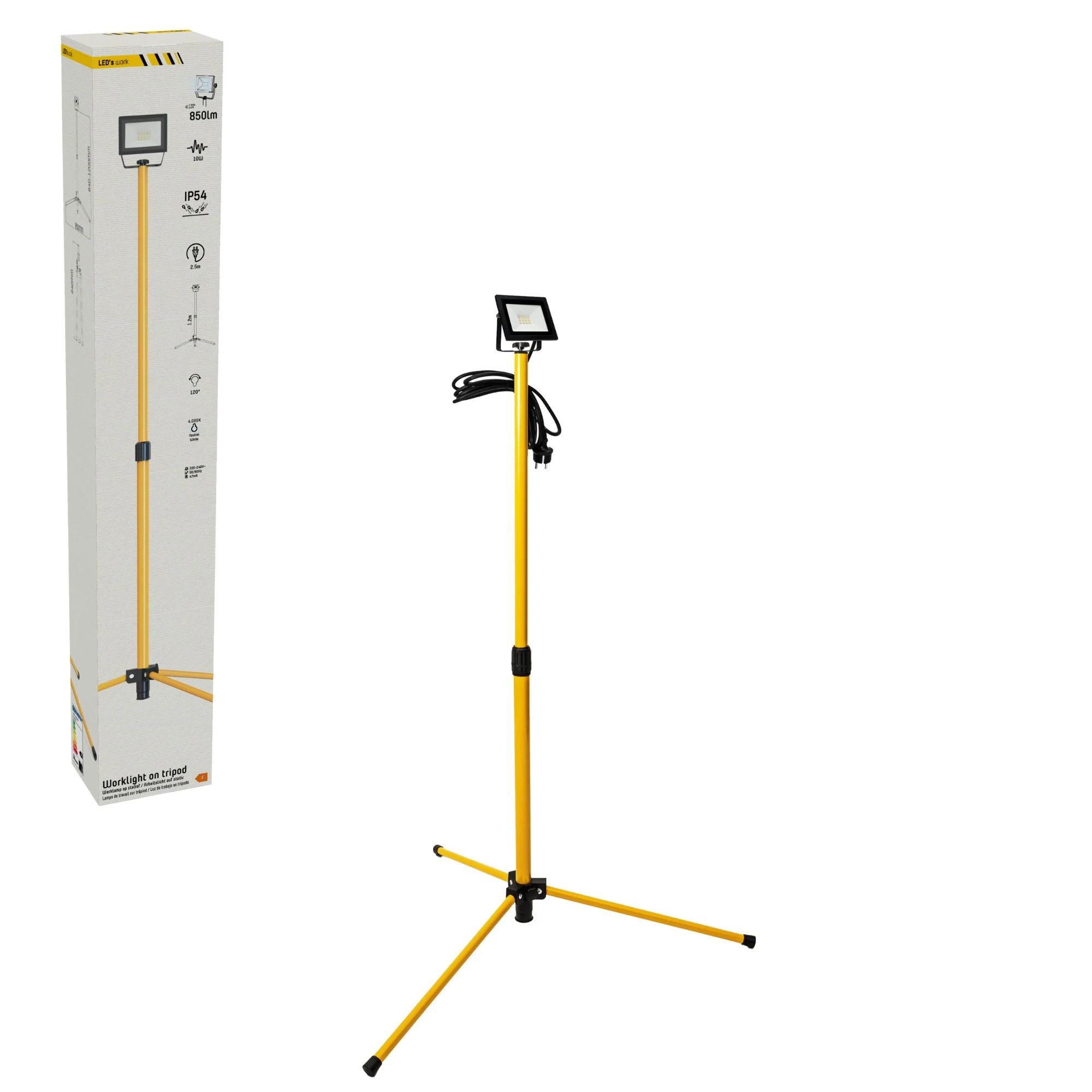 ProWork Tripod LED werklamp op statief - In hoogte verstelbaar - 1060 lm - Image 3