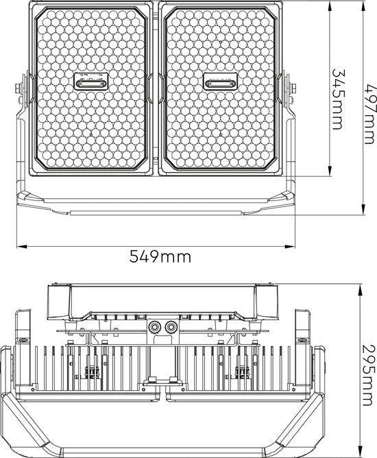 Ultra LED Schijnwerper 1000W - voor bouwterreinen, sportvelden en stadion - 155000 lumen - IP66 - Image 10
