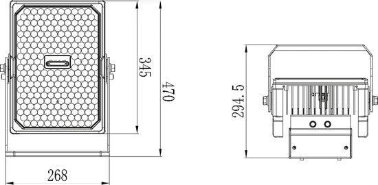 Ultra LED Schijnwerper 75000 lumen - voor bouwterreinen, sportvelden en stadion - 500W - IP66 - Image 6