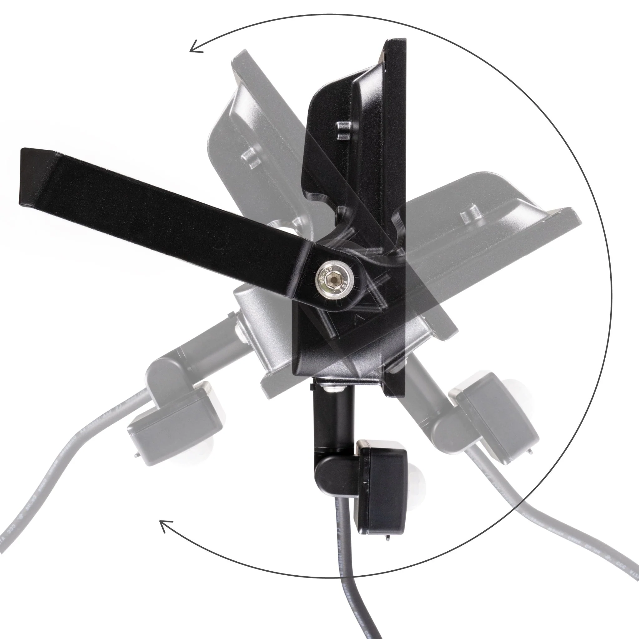 UltraFlood LED Schijnwerper 50W 4000K met Bewegingssensor en Daglichtsensor - Kantelbaar - 8000 Lumen - IP65 - Image 3