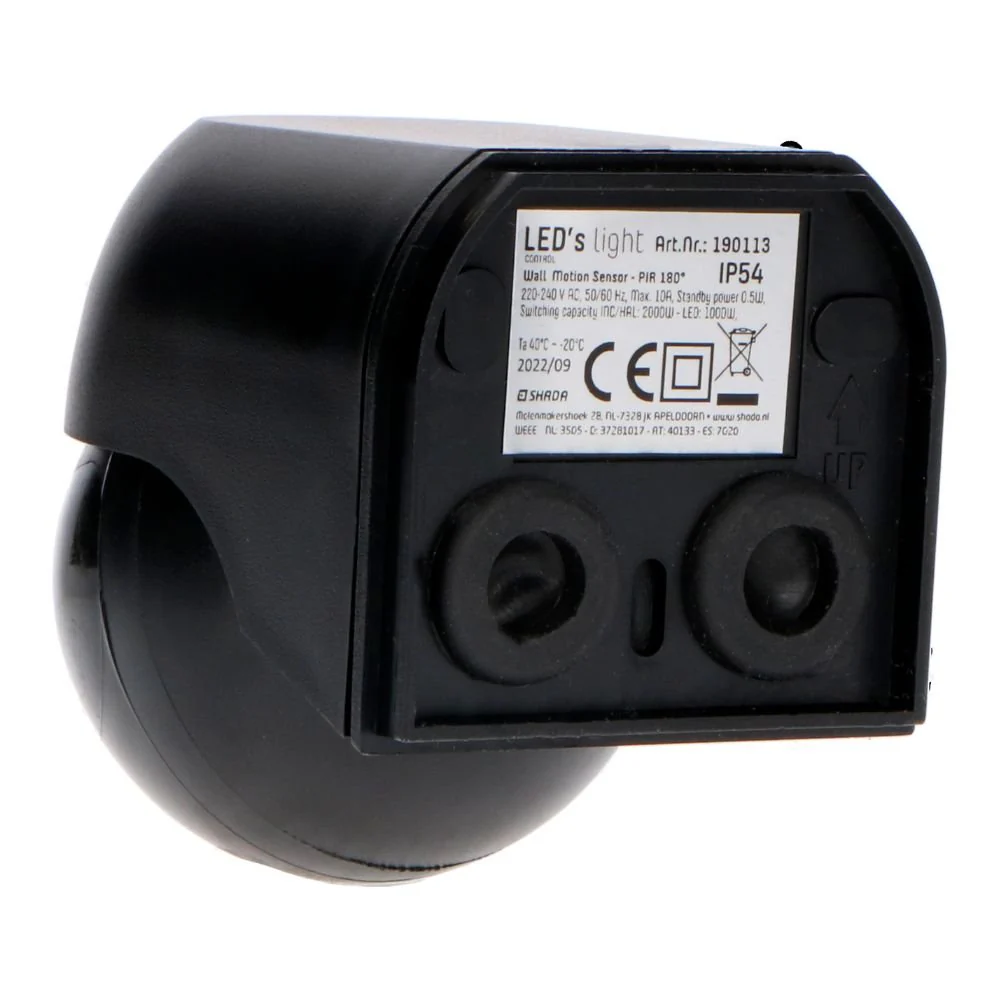 LED's Light 2-in-1 Bewegingsmelder met Afstandsbediening - Detecteert schemer en beweging - Zwart - Image 5