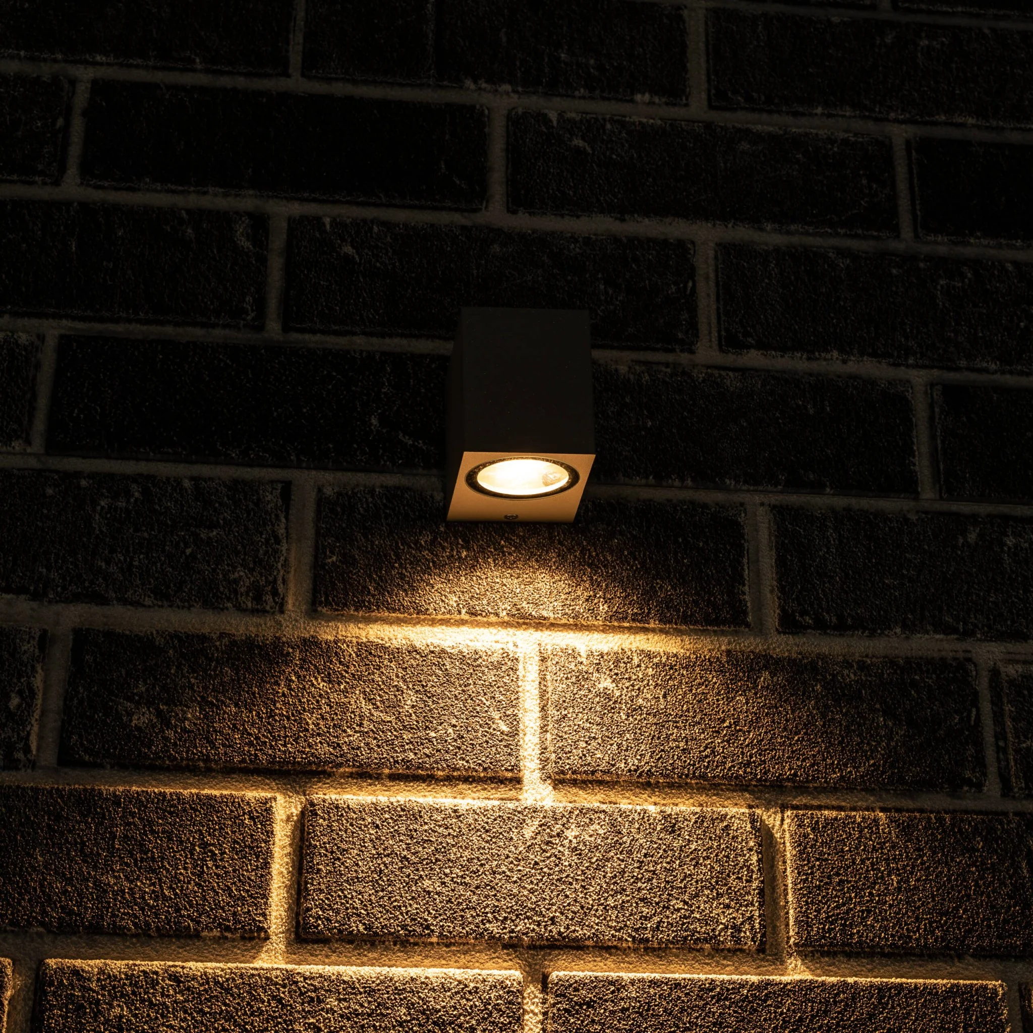 NØRD Down - LED Wandlamp buiten met GU10 fitting - Rome - Vierkant - IP44 - Grijs - Image 6