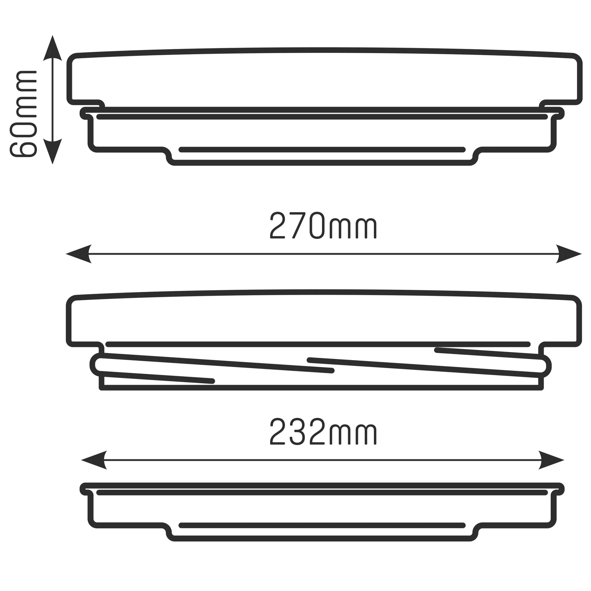 LED's Light Universele Plafondlamp 1200 - Ø 27 cm - Koel wit (4000K) - Spatwaterdicht IP44 - Image 4