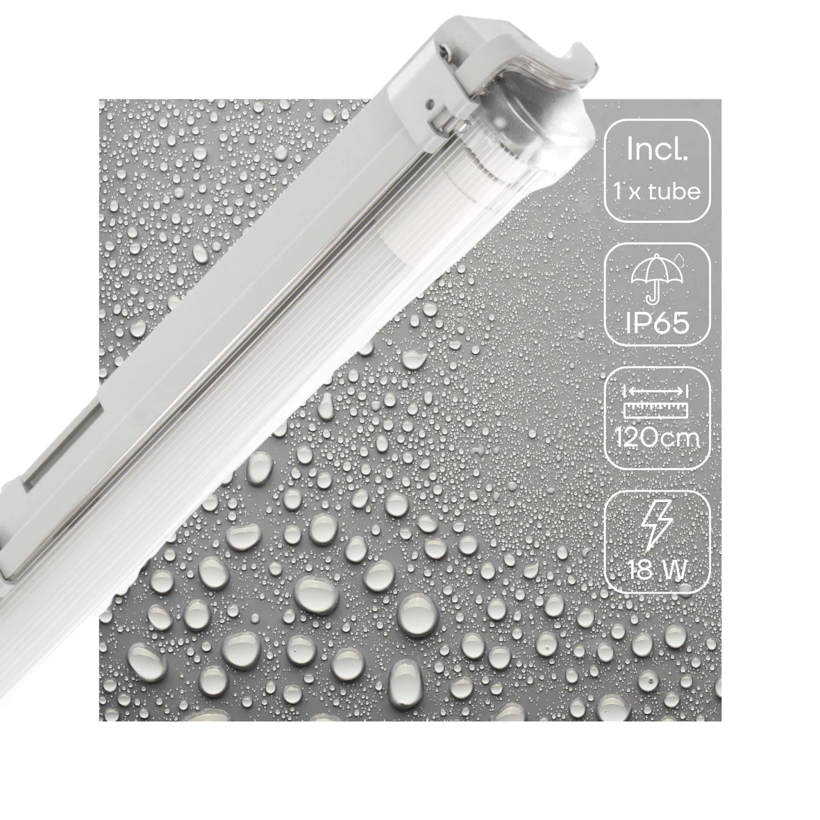 LED's Light TL Armatuur LED compleet 120 cm - Armatuur met LED Buis - Waterdicht - 2160lm - Image 3