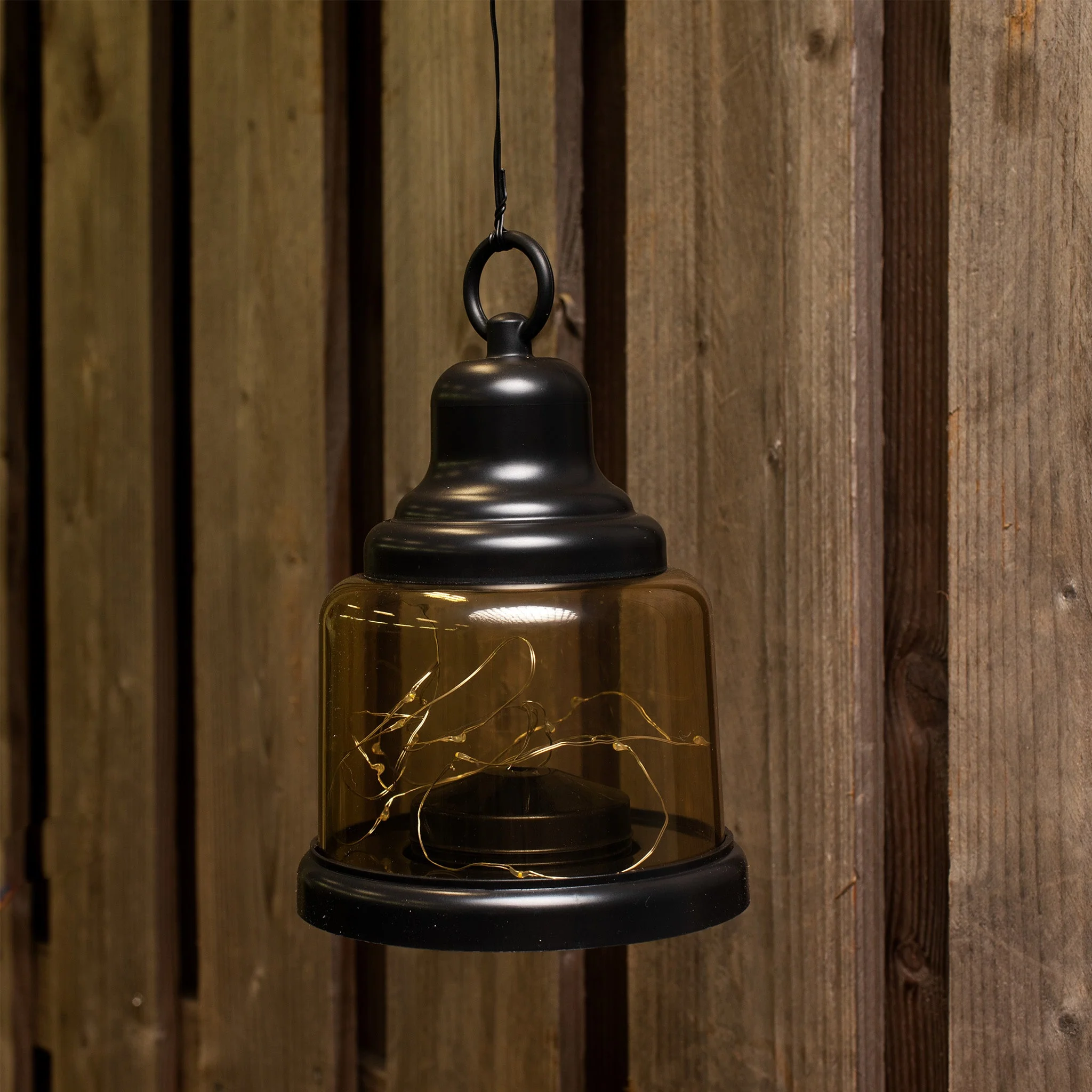 Vintage LED Tafellamp op batterijen - Draadloos model met ophangring - 22 cm - Image 3