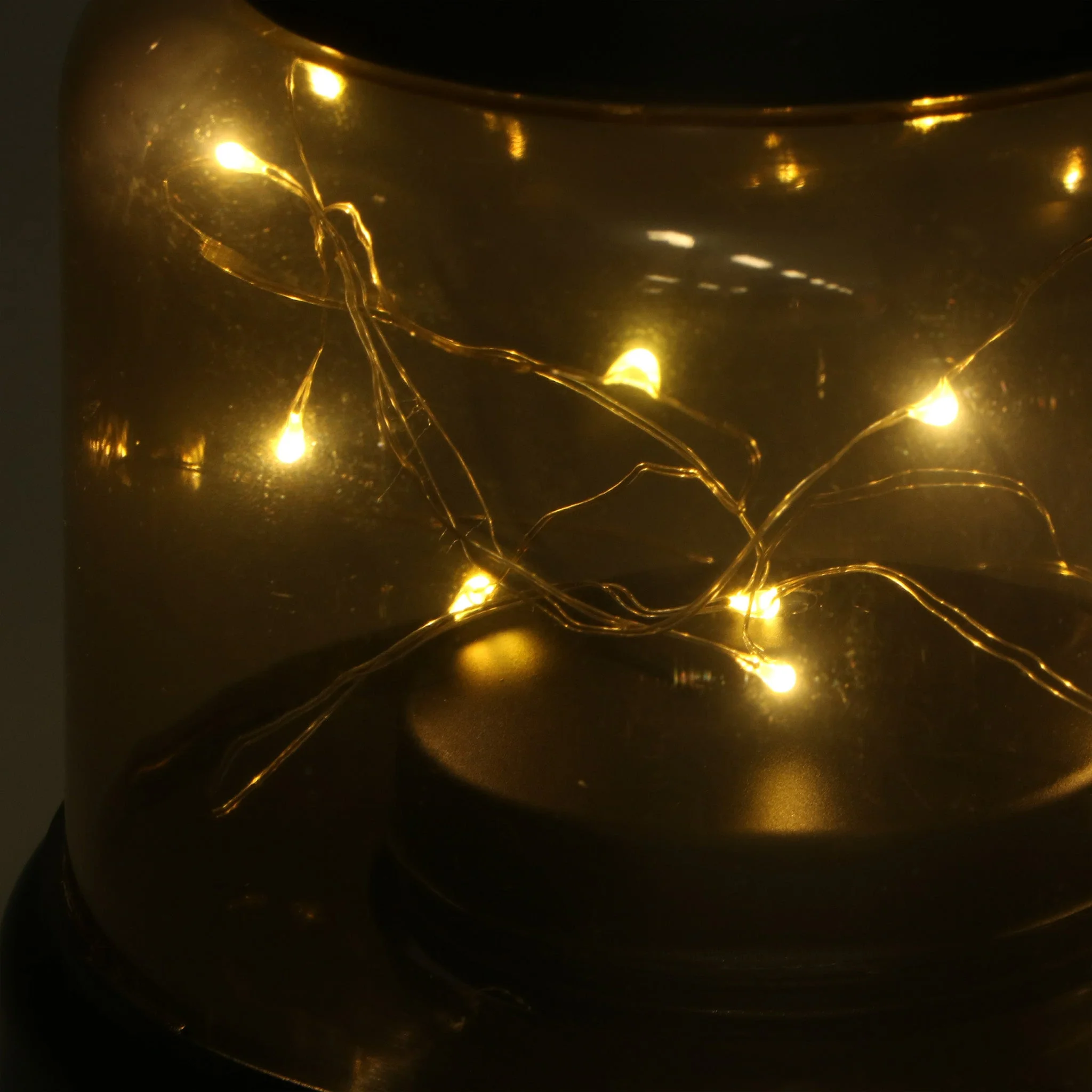Vintage LED Tafellamp op batterijen - Draadloos model met ophangring - 22 cm - Image 5
