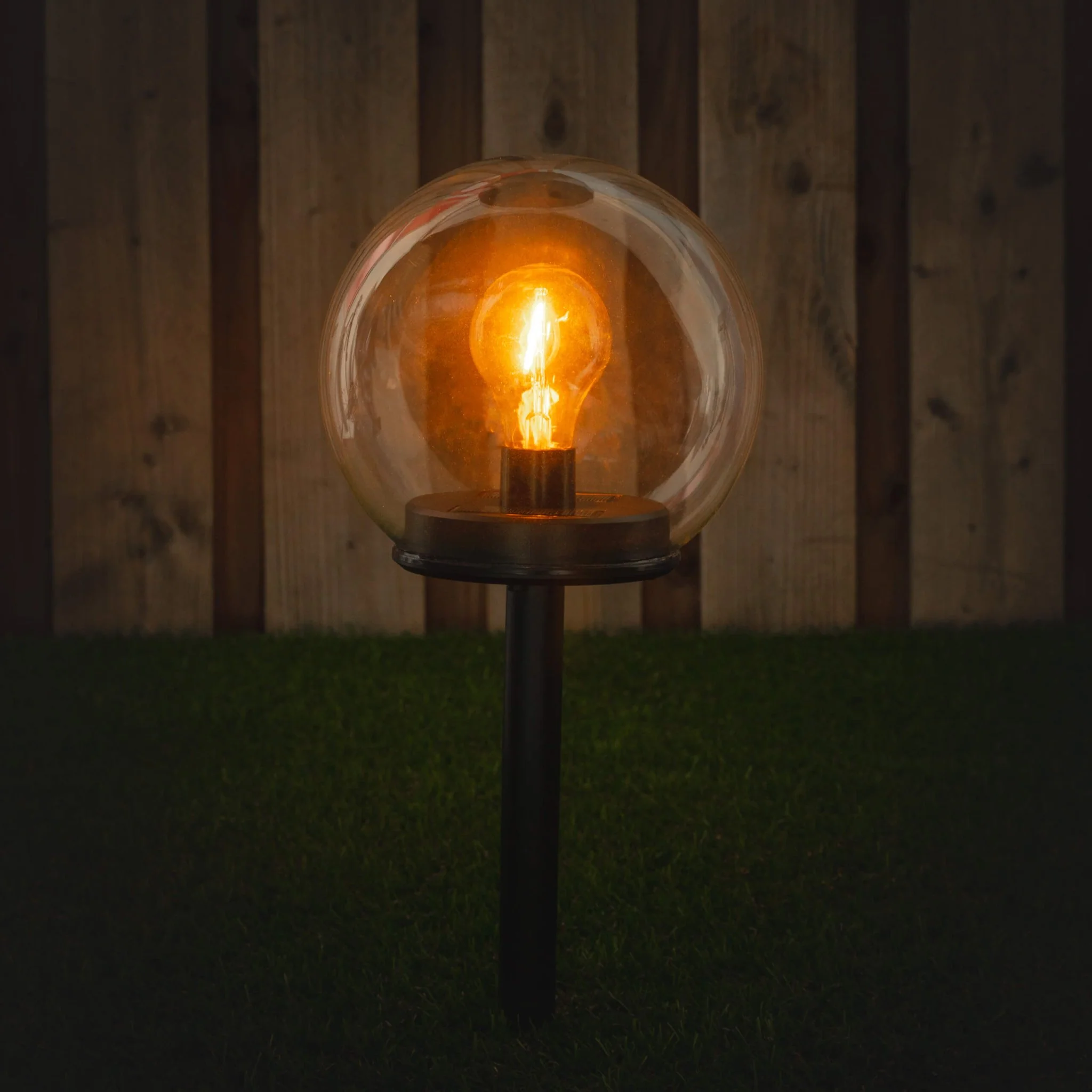 Vintage Solar Priklamp met sensor - Automatisch aan/uit - Warm wit licht - IP44 - 54 cm - Image 2