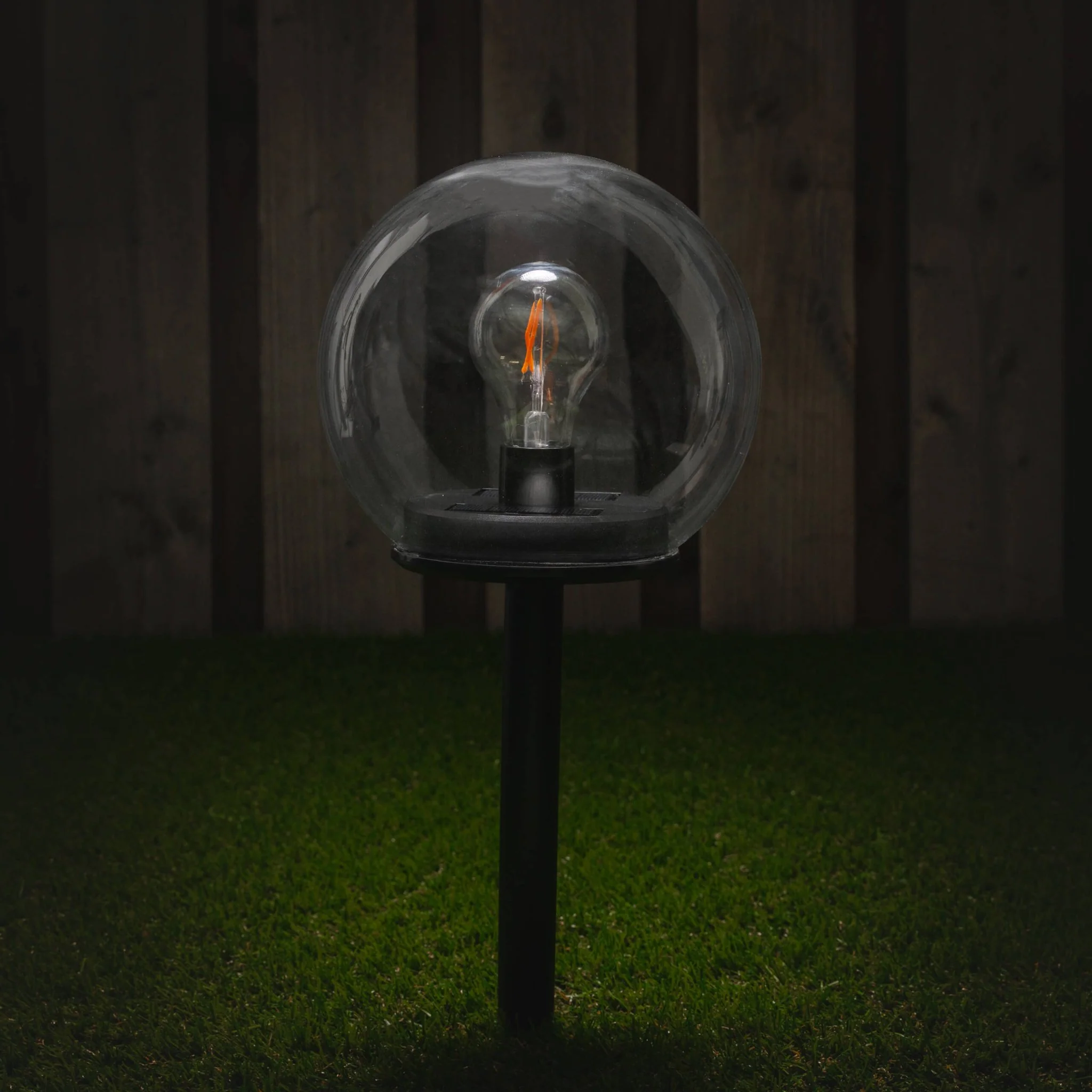 Vintage Solar Priklamp met sensor - Automatisch aan/uit - Warm wit licht - IP44 - 54 cm - Image 3