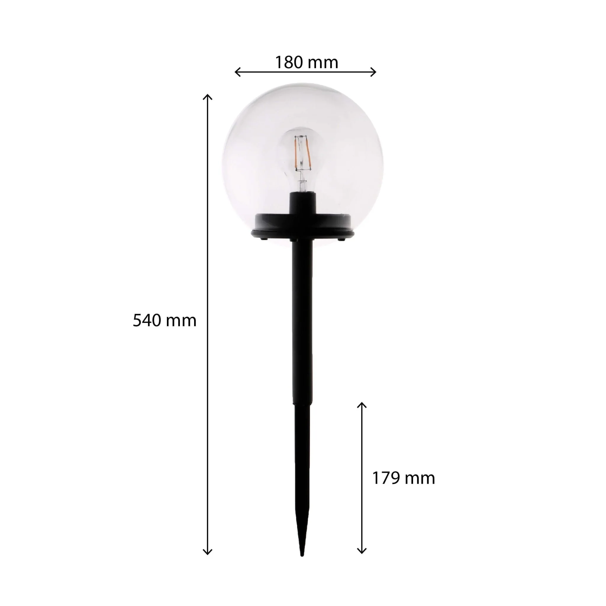 Vintage Solar Priklamp met sensor - Automatisch aan/uit - Warm wit licht - IP44 - 54 cm - Image 6