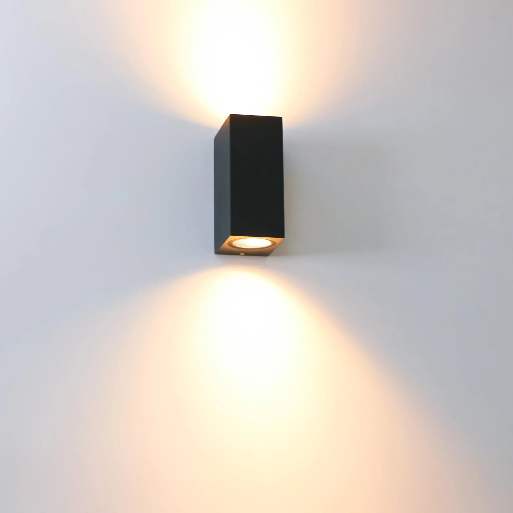 NØRD Up&Down - LED's Light LED Buitenlamp met GU10 fitting - Rechthoek - IP44 - Zwart - Model Milaan - Image 4