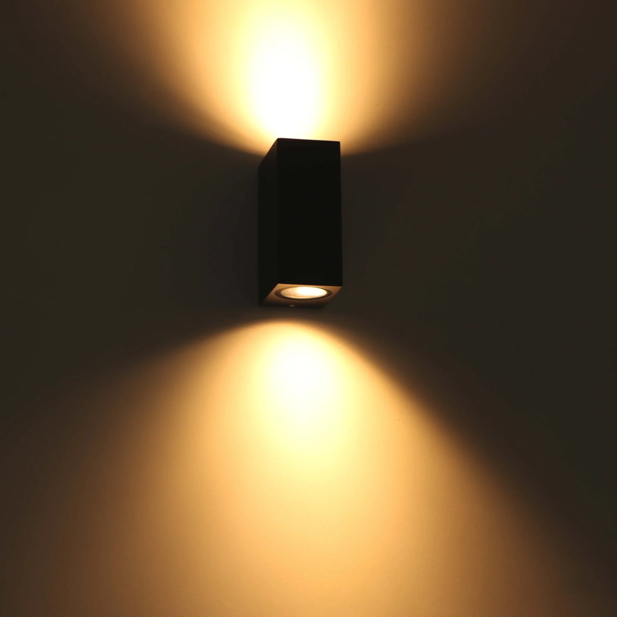 NØRD Up&Down - LED's Light LED Buitenlamp met GU10 fitting - Rechthoek - IP44 - Zwart - Model Milaan - Image 5