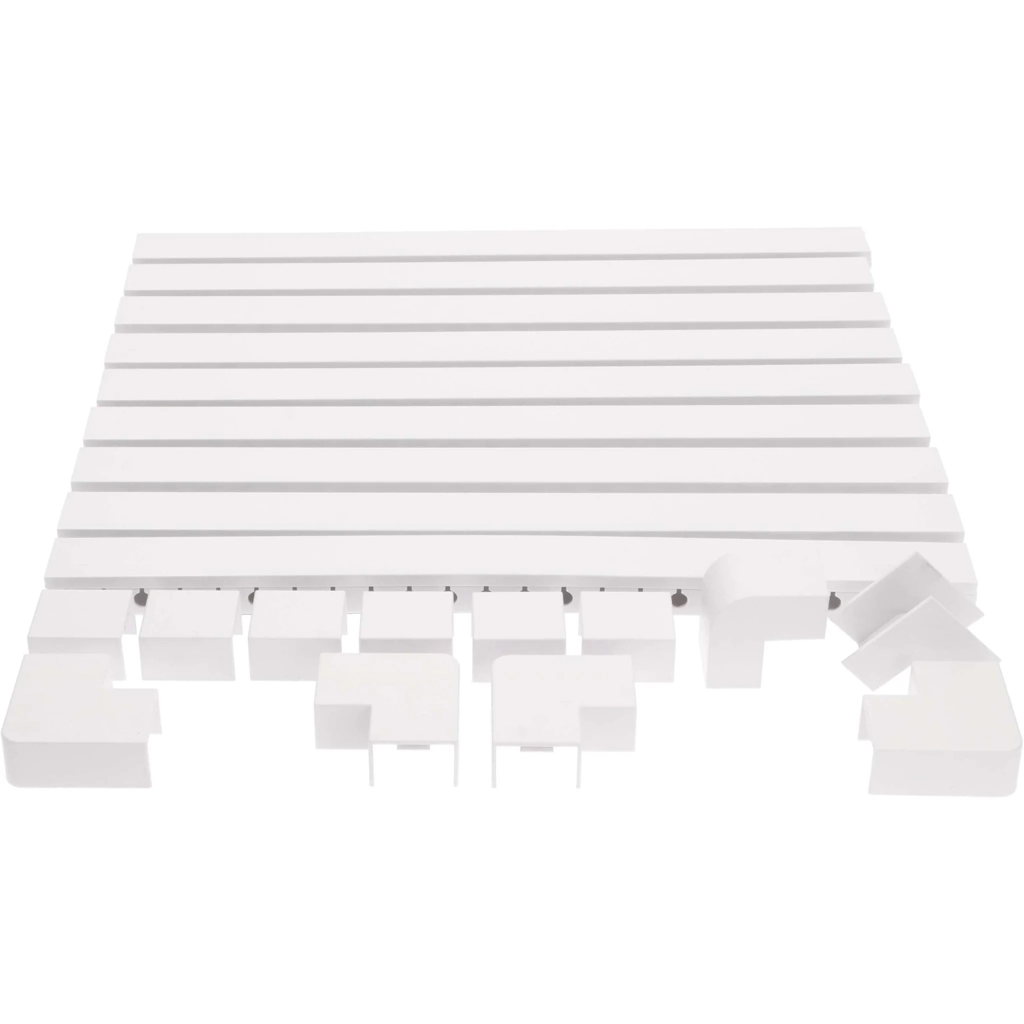 OrgaNice Kabelgoten Set - Zelfklevende organiser voor Bureau & TV - Wit - Image 6