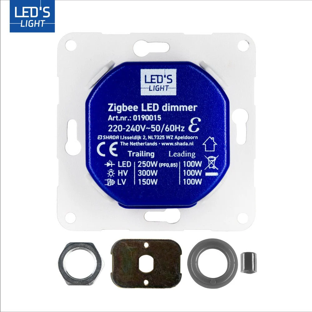 LED's Light Smart Zigbee LED dimmer - 300 watt - Geschikt voor fase afsnijding (trailing edge) & fase aansnijding (leading edge) - Inbouw dimmer - Universeel - Image 6