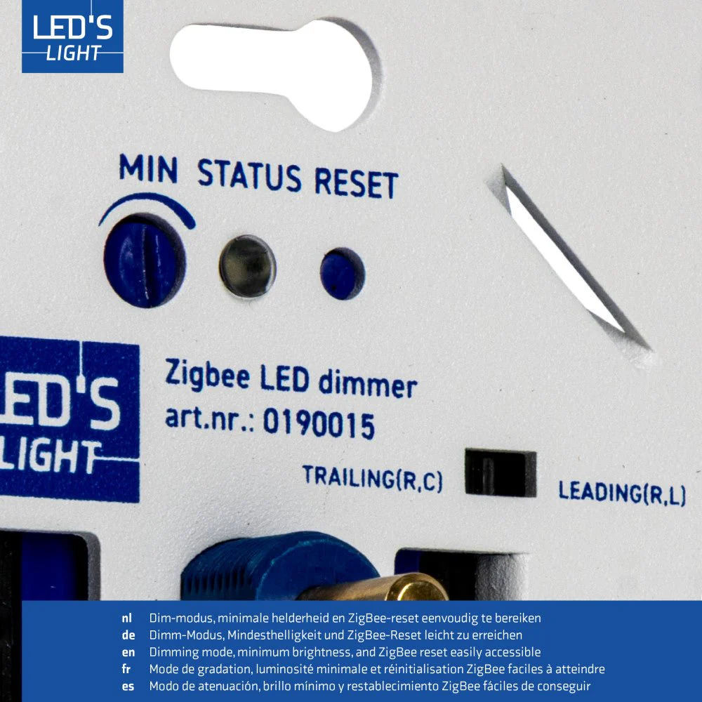LED's Light Smart Zigbee LED dimmer - 300 watt - Geschikt voor fase afsnijding (trailing edge) & fase aansnijding (leading edge) - Inbouw dimmer - Universeel - Image 7
